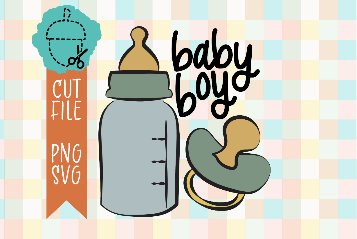 Baby Boy Bottle & Pacifier