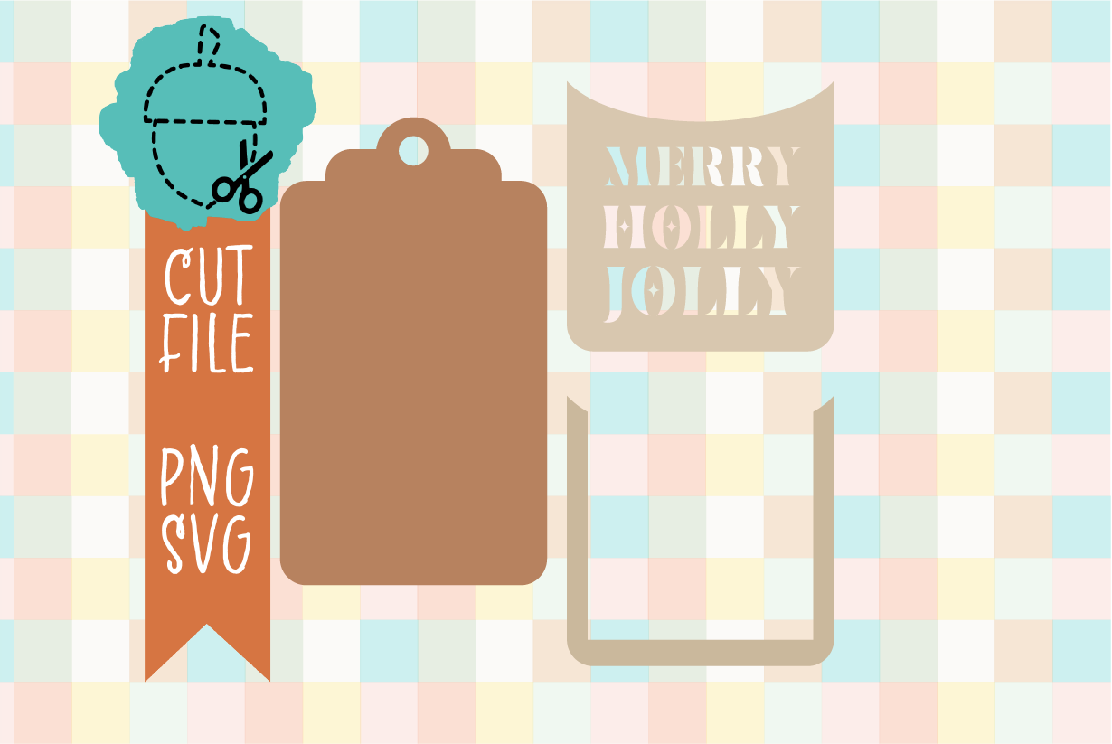 MERRY HOLLY JOLLY GIFT CARD HOLDER