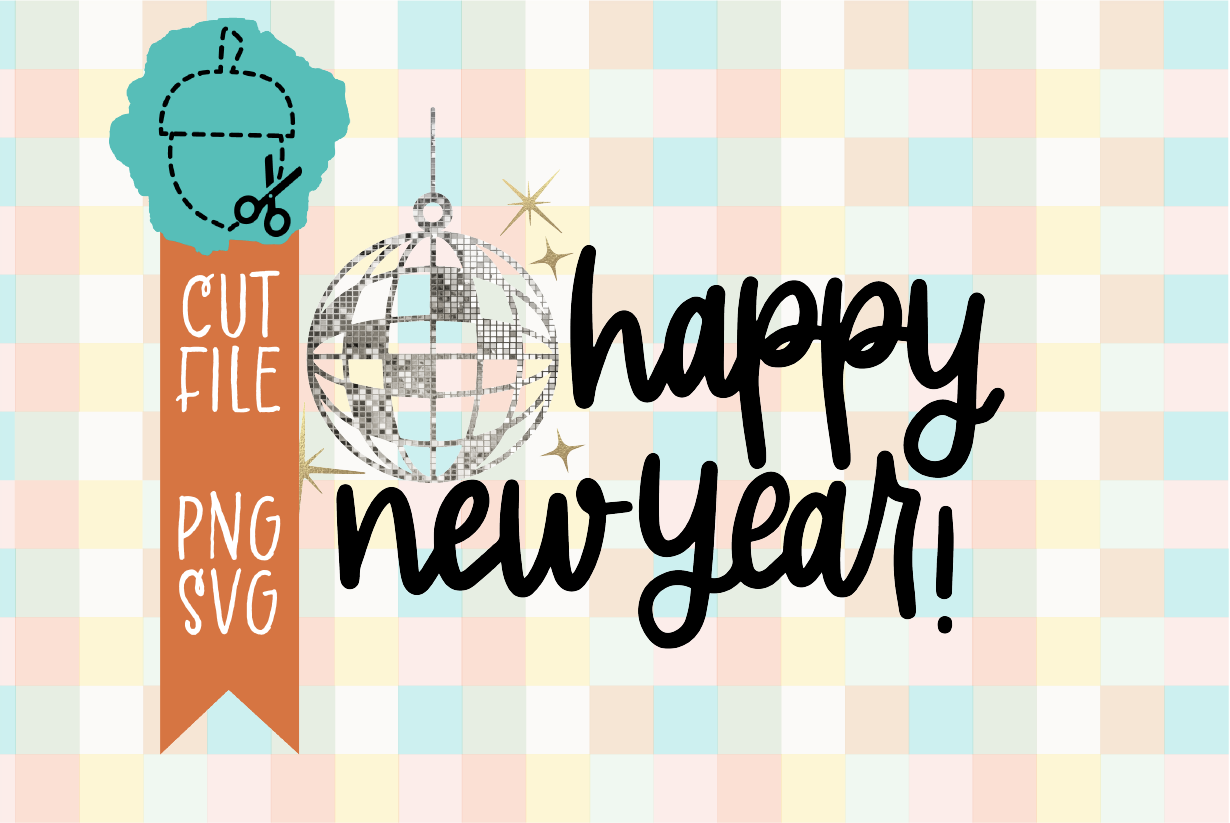 HAPPY NEW YEAR DISCO BALL