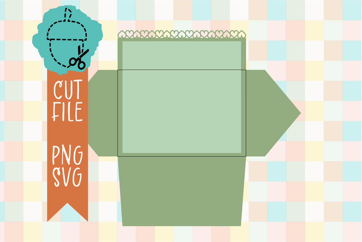HEART EDGED ENVELOPE