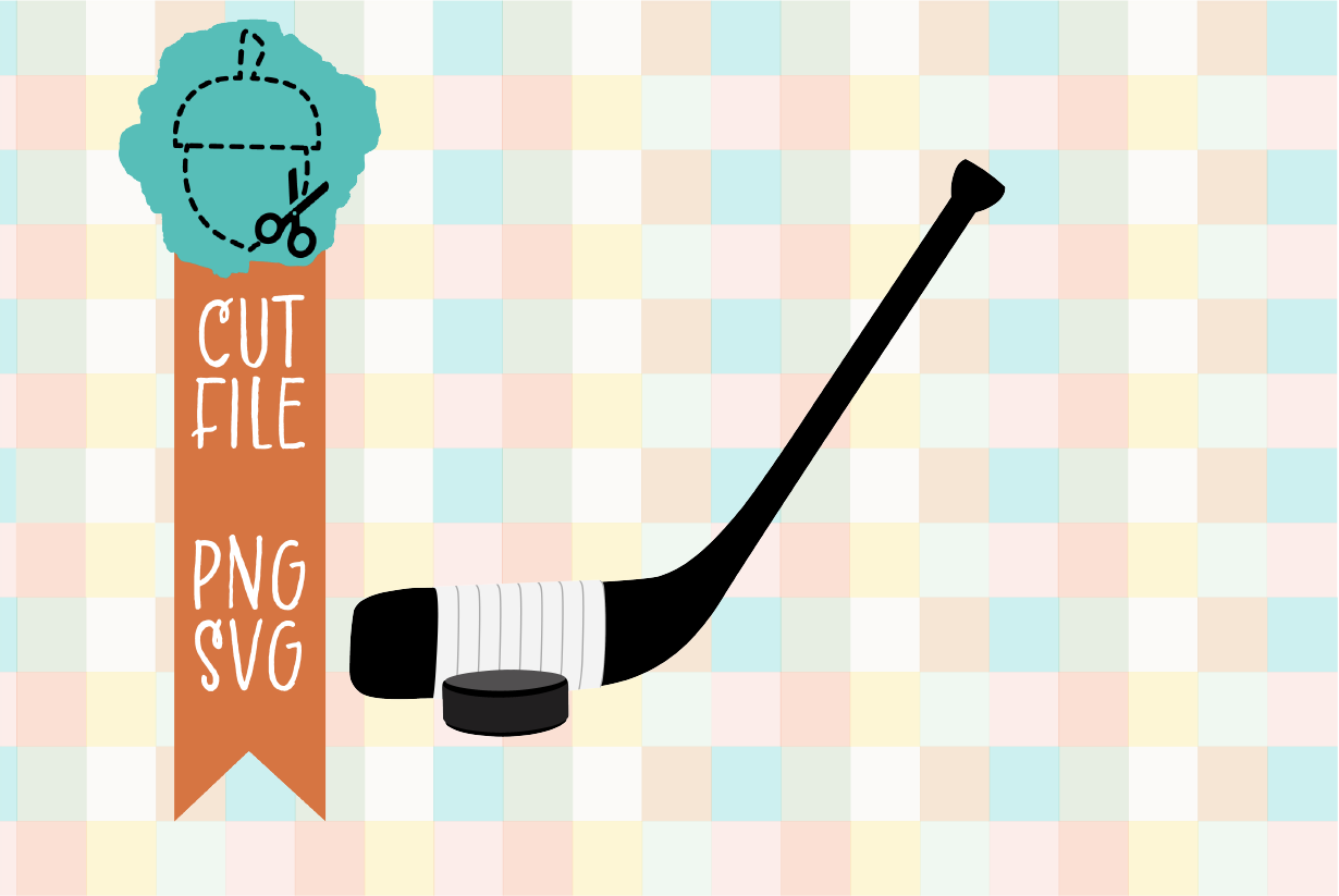 HOCKEY PUCK AND STICK
