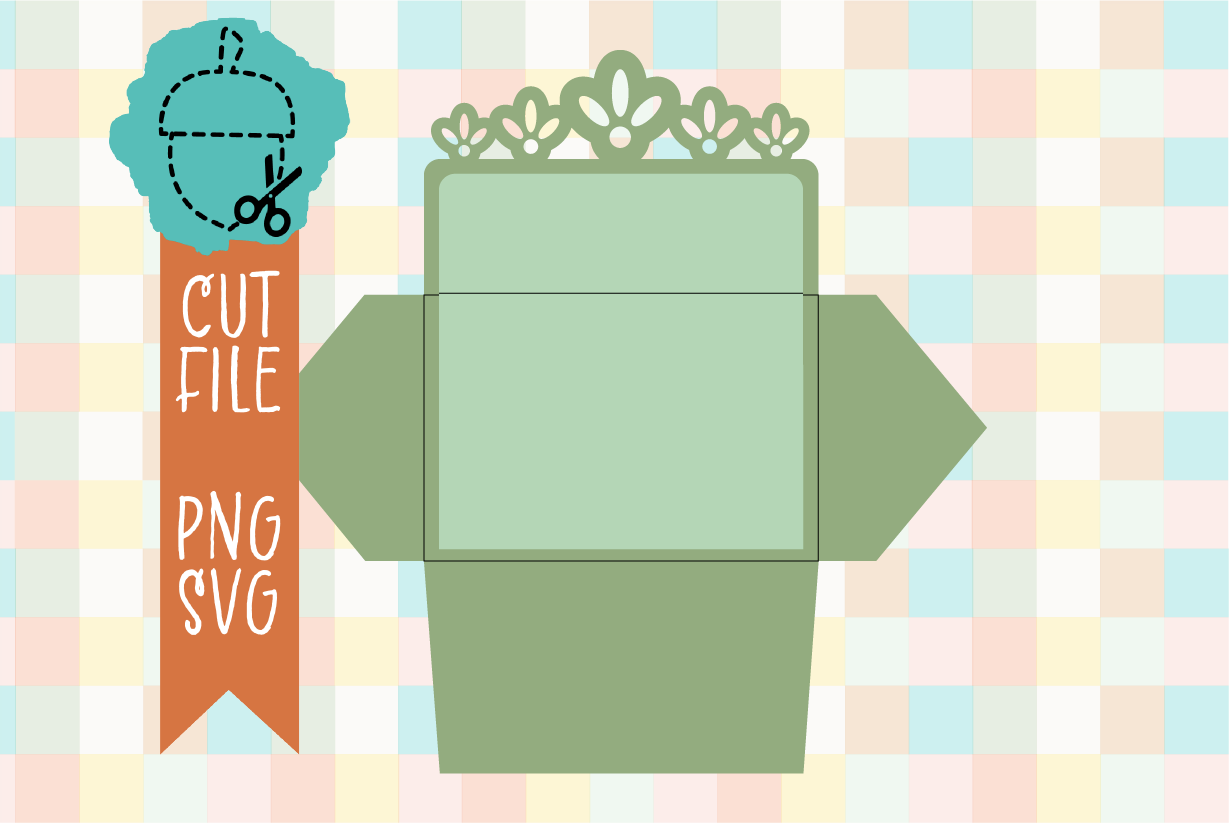 LACE EDGE ENVELOPE