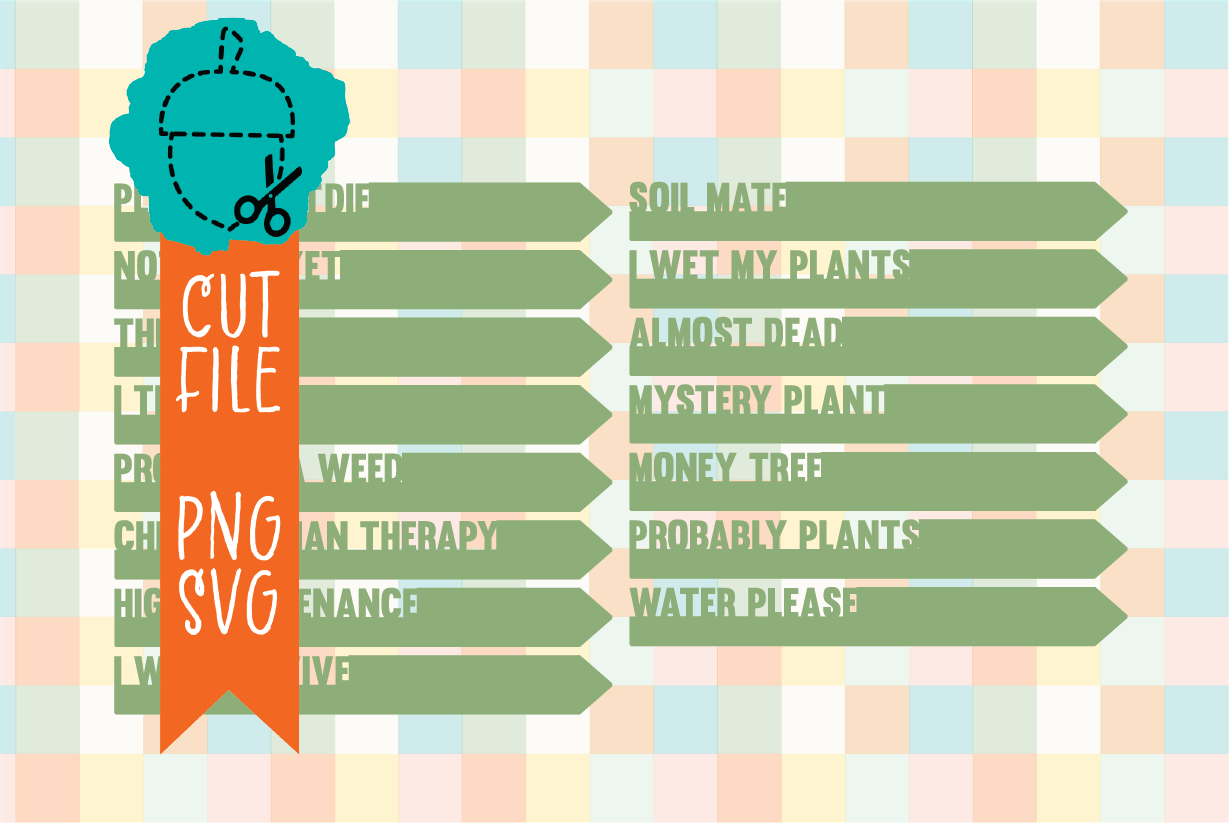 FUNNY PLANT MARKERS