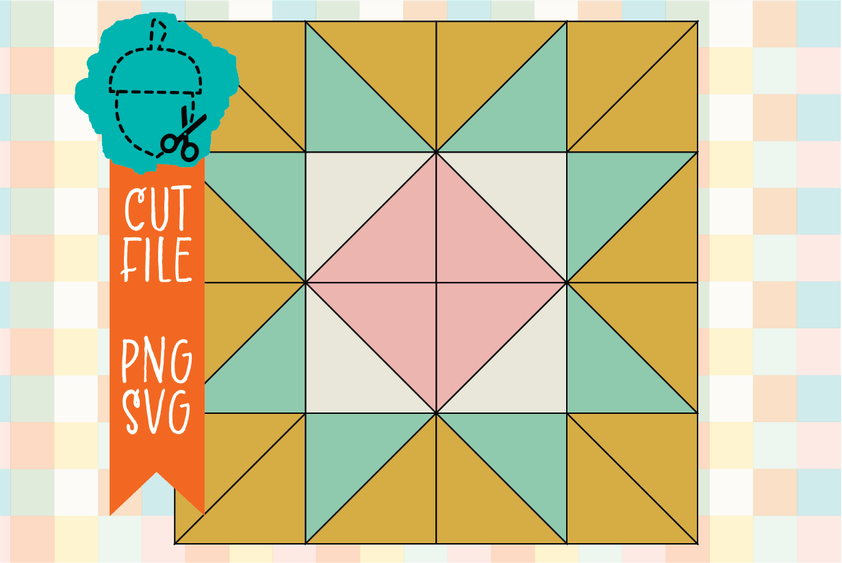 GEOMETRIC QUILT SQUARE