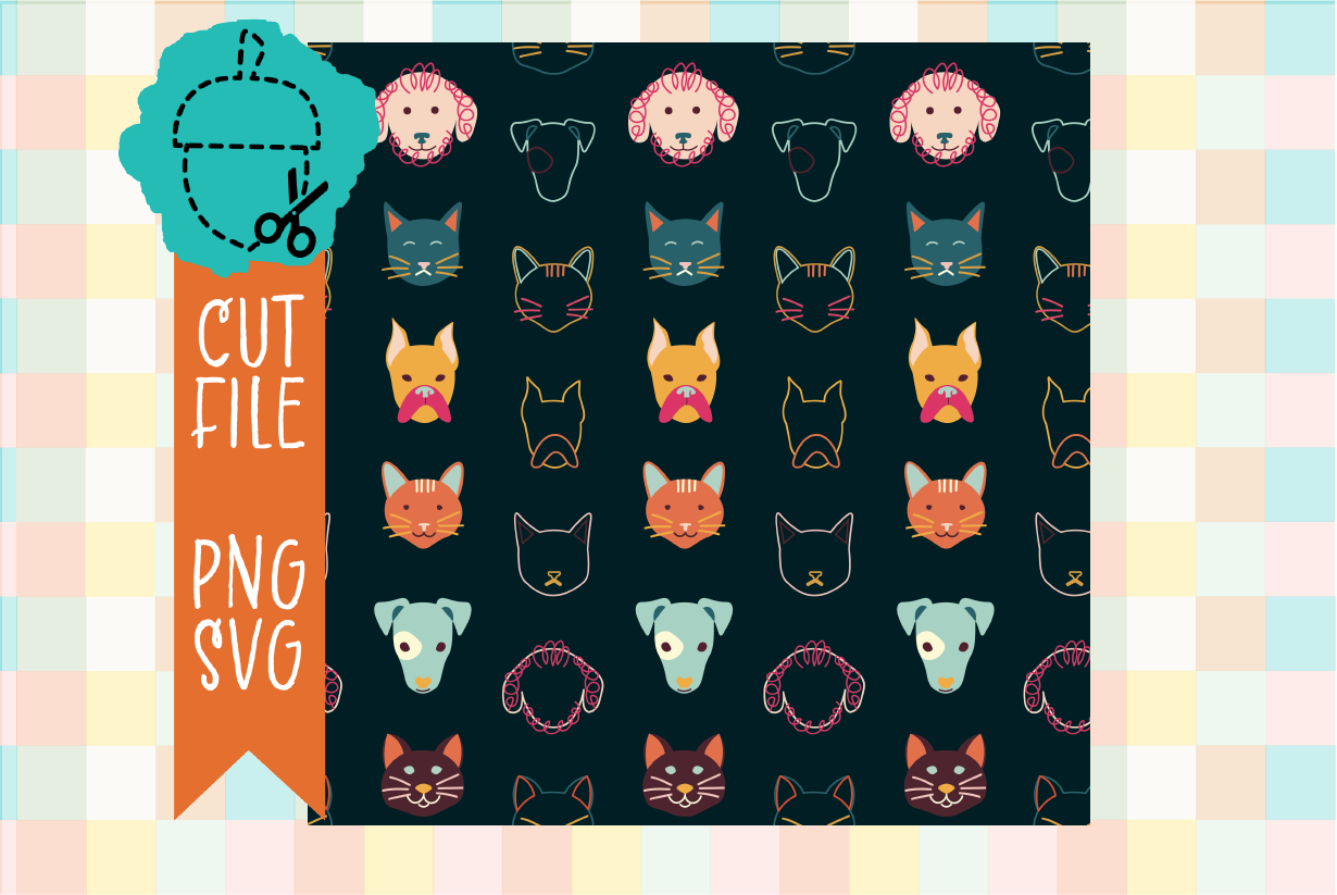 DARK REPEATING ANIMAL PATTERN