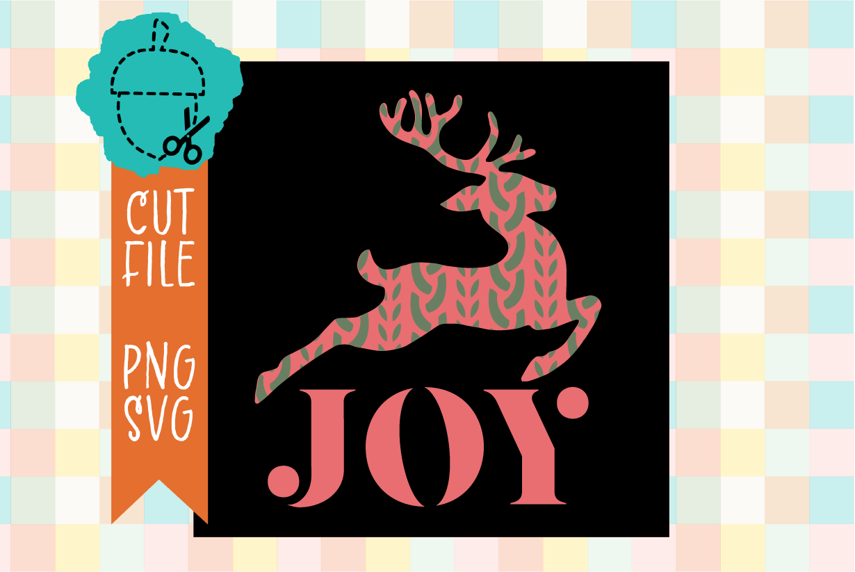 JOY REINDEER SIGN