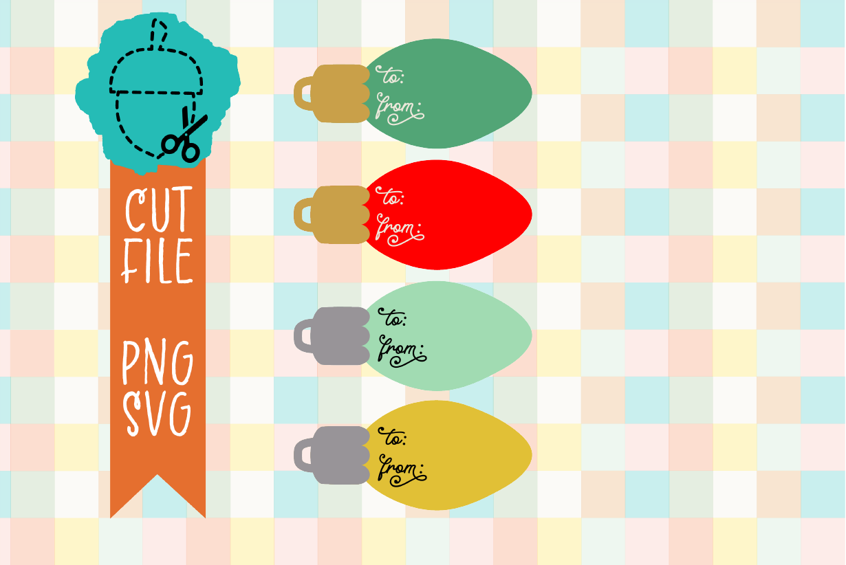 CHRISTMAS LIGHT GIFT TAG