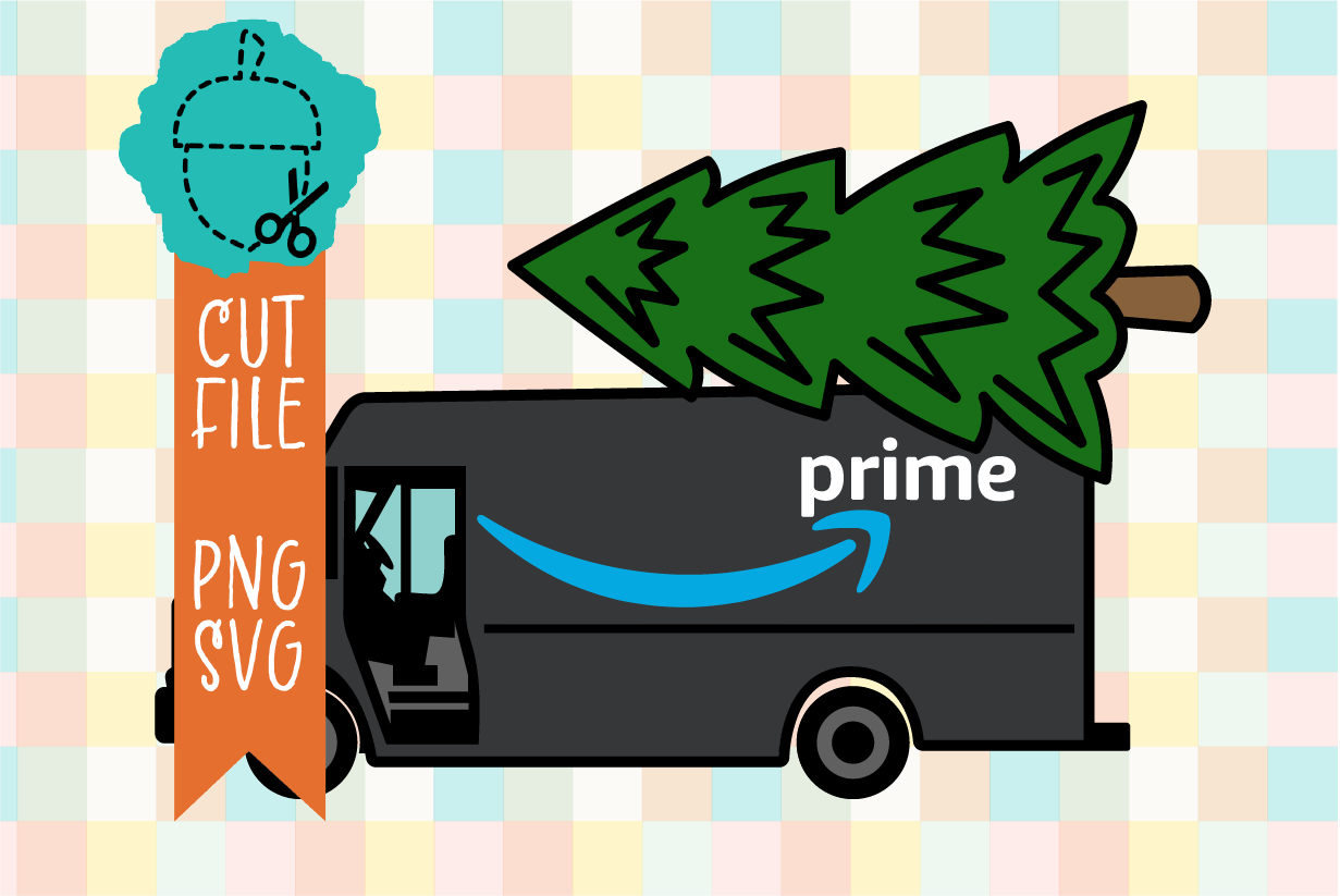 GRAY DELIVERY TRUCK WITH TREE