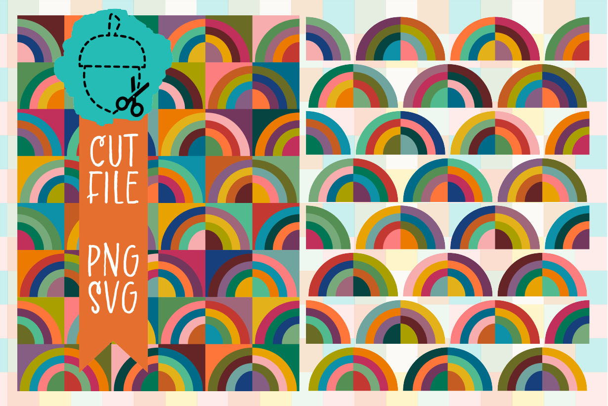 REPEATING RAINBOW PATTERN